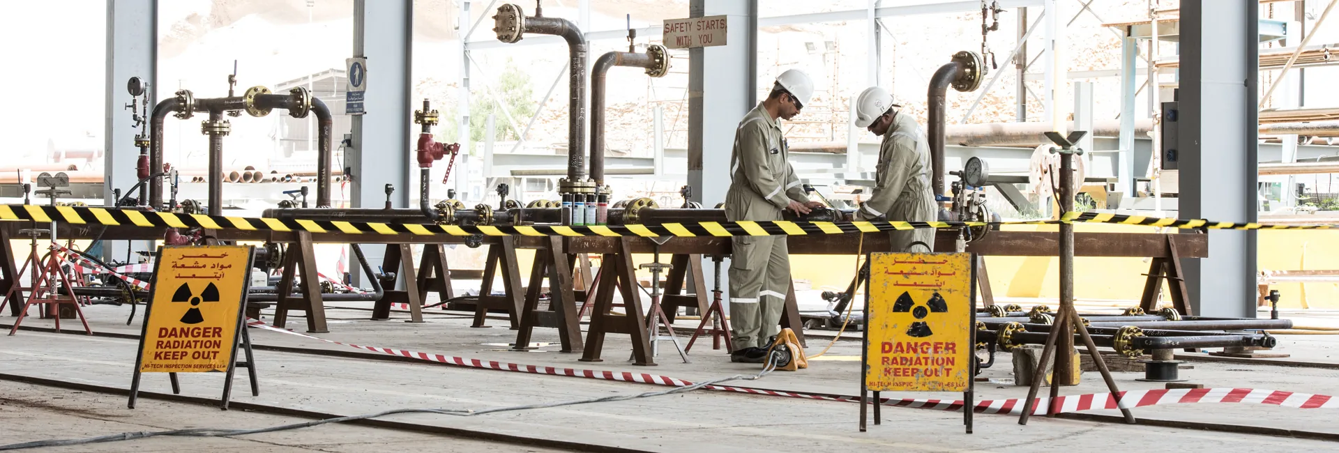 Hi-Tech radiographic testing on a live process plant