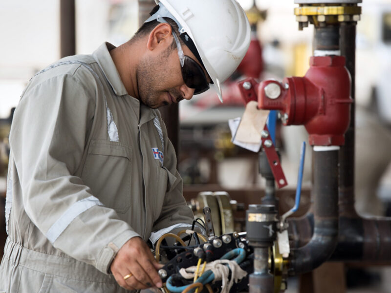Hi-Tech inspector at work on a live process plant