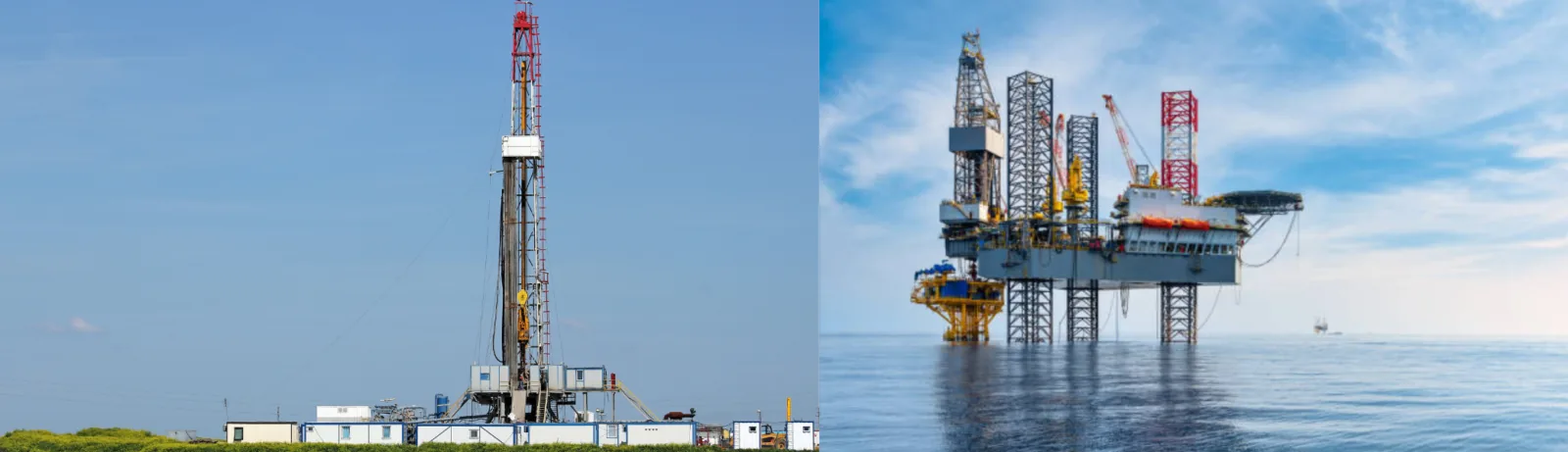 Offshore oil rig — drilling equipment inspection